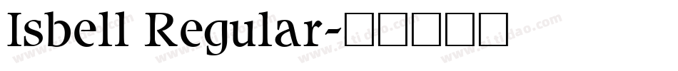 Isbell Regular字体转换